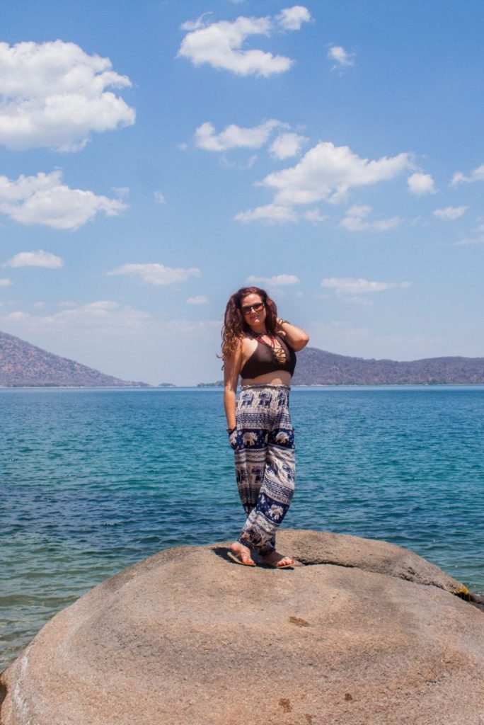 Clare on Domwe Island