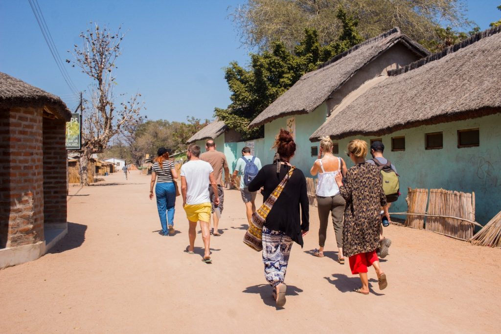 Walking in Chembe Village