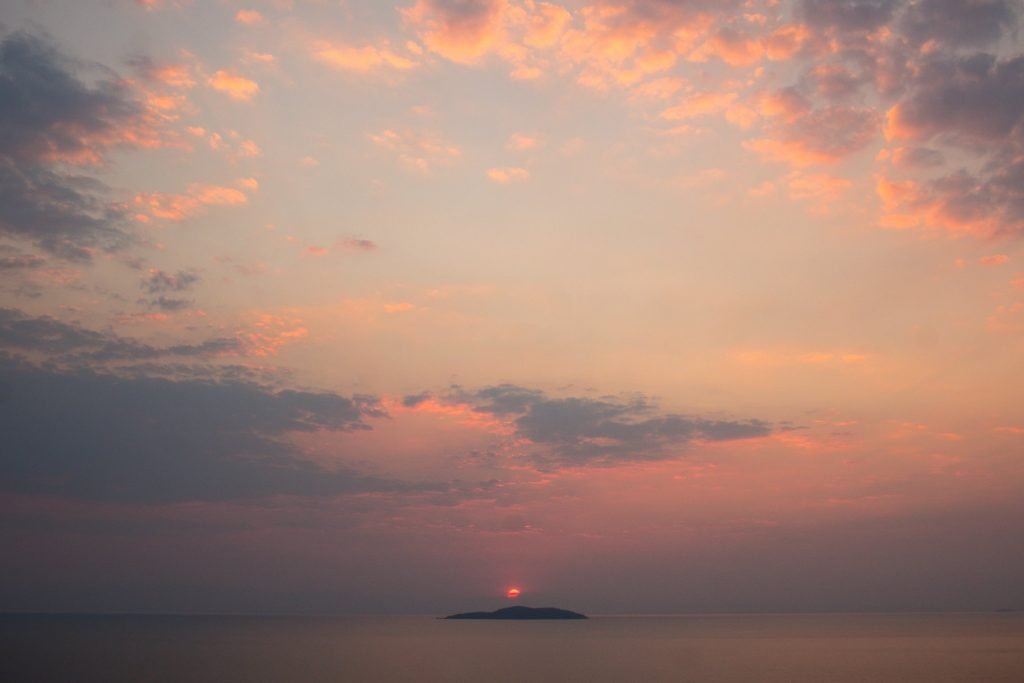 Sunset on Domwe Island