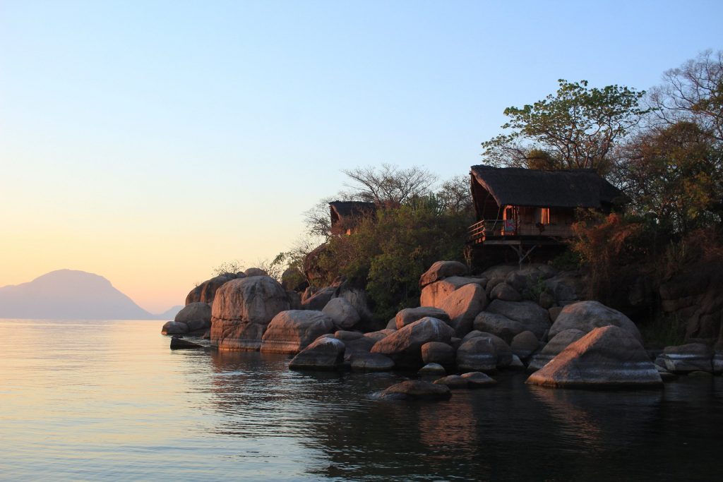 Sunset on Mumbo Island Malawi