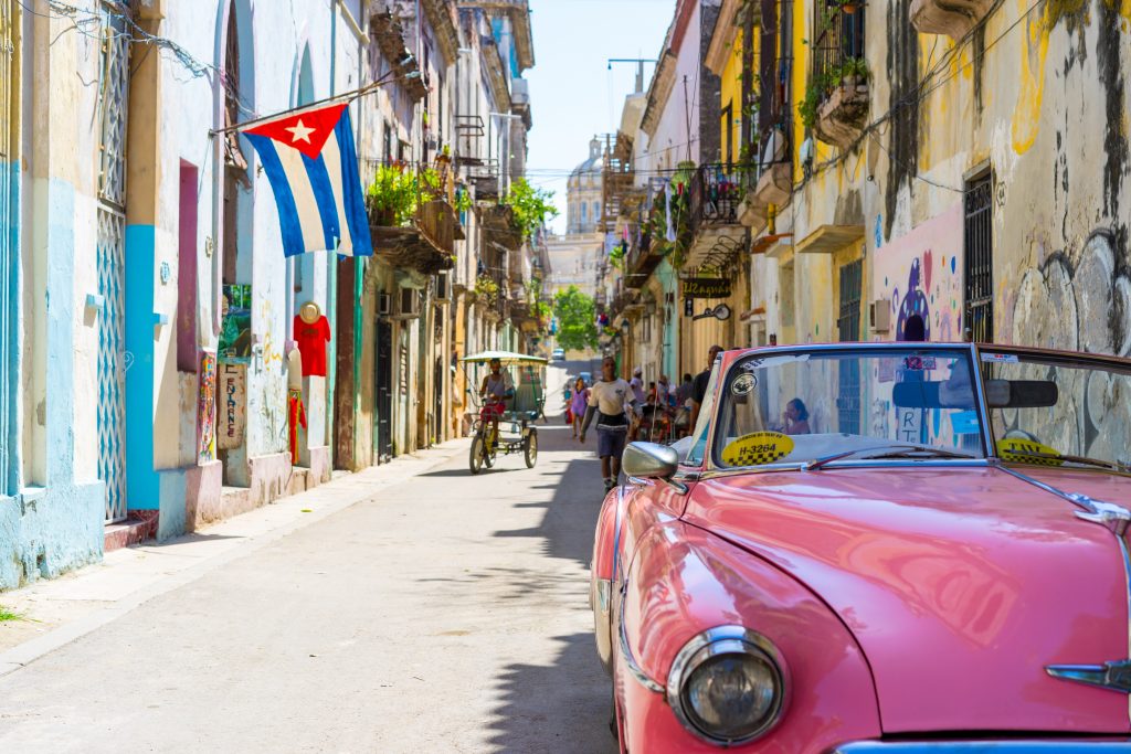 Side streets in Havana Cuba
